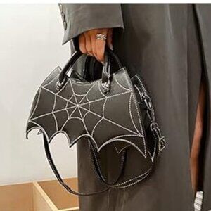 Halloween purse bat goth handbag